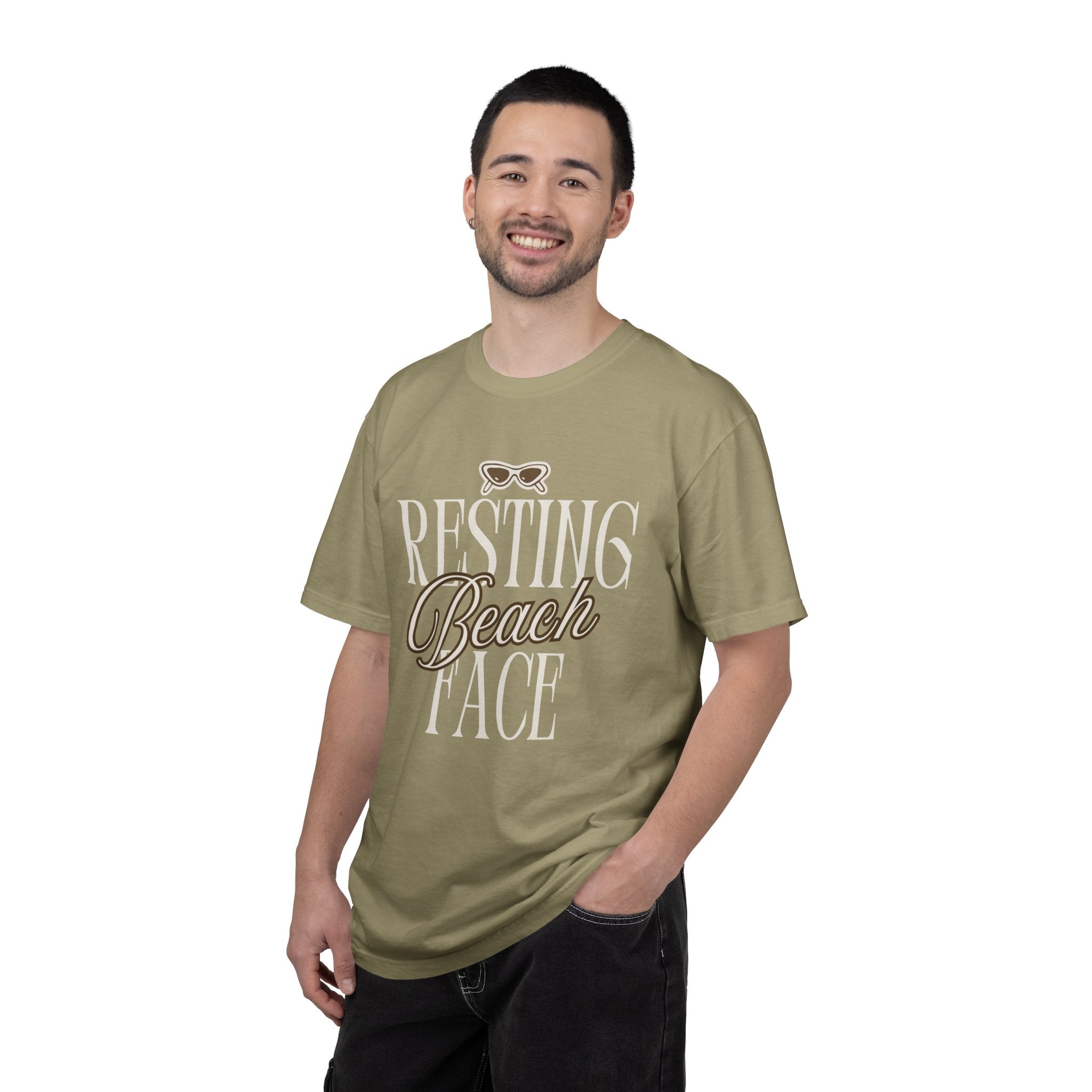 Resting Beach Face Vintage Wash T-Shirt