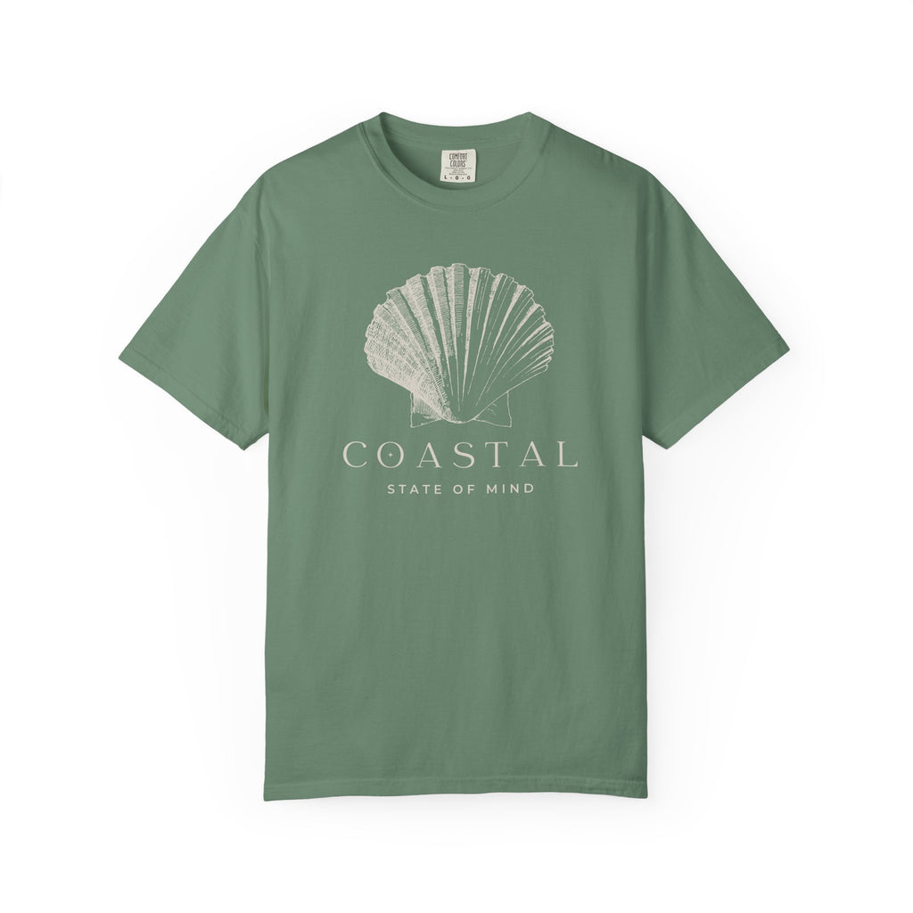 Coastal Shell T-Shirt — Subtle Seashell Graphic Tee
