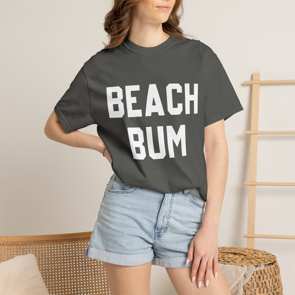 Beach Bum T-Shirt — Retro Bold Text Summer Tee