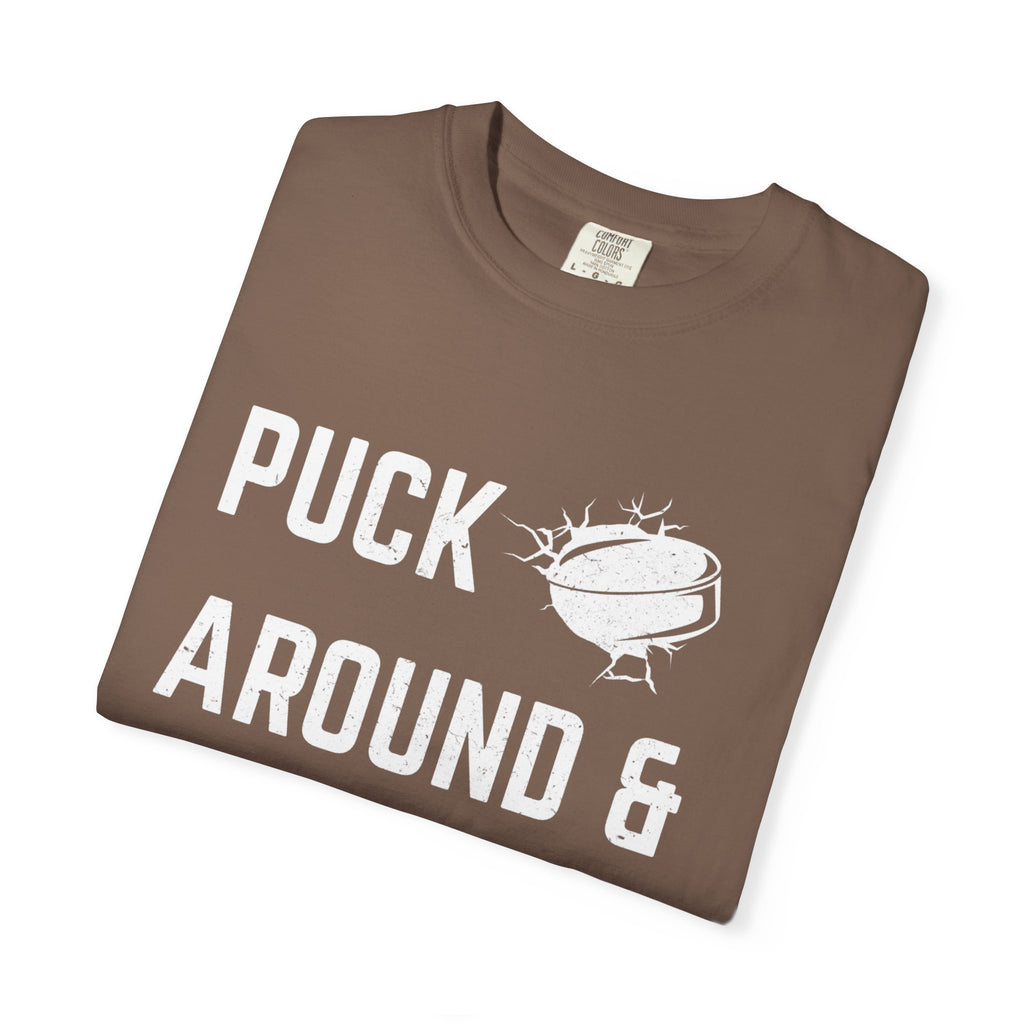Hockey 'Puck Around & Find Out' Graphic T-Shirt