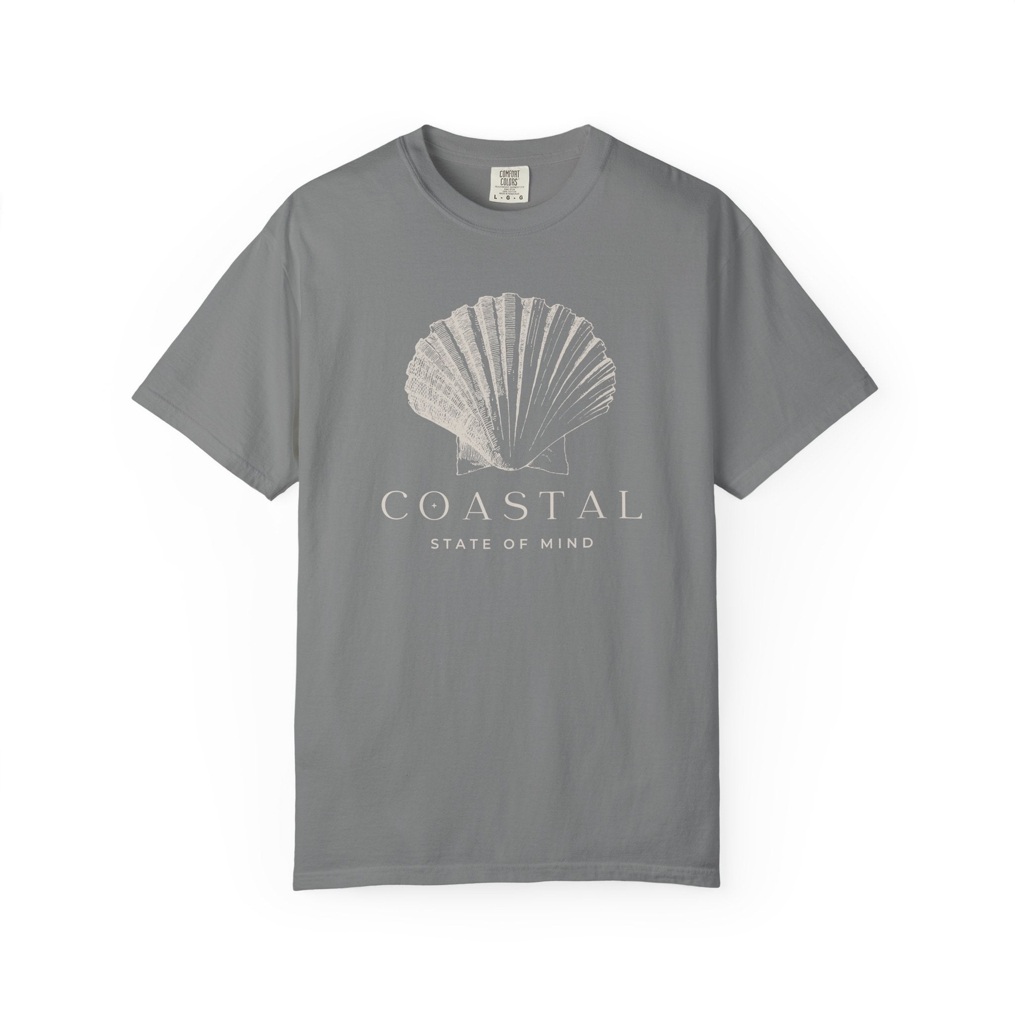 Coastal Shell T-Shirt — Subtle Seashell Graphic Tee
