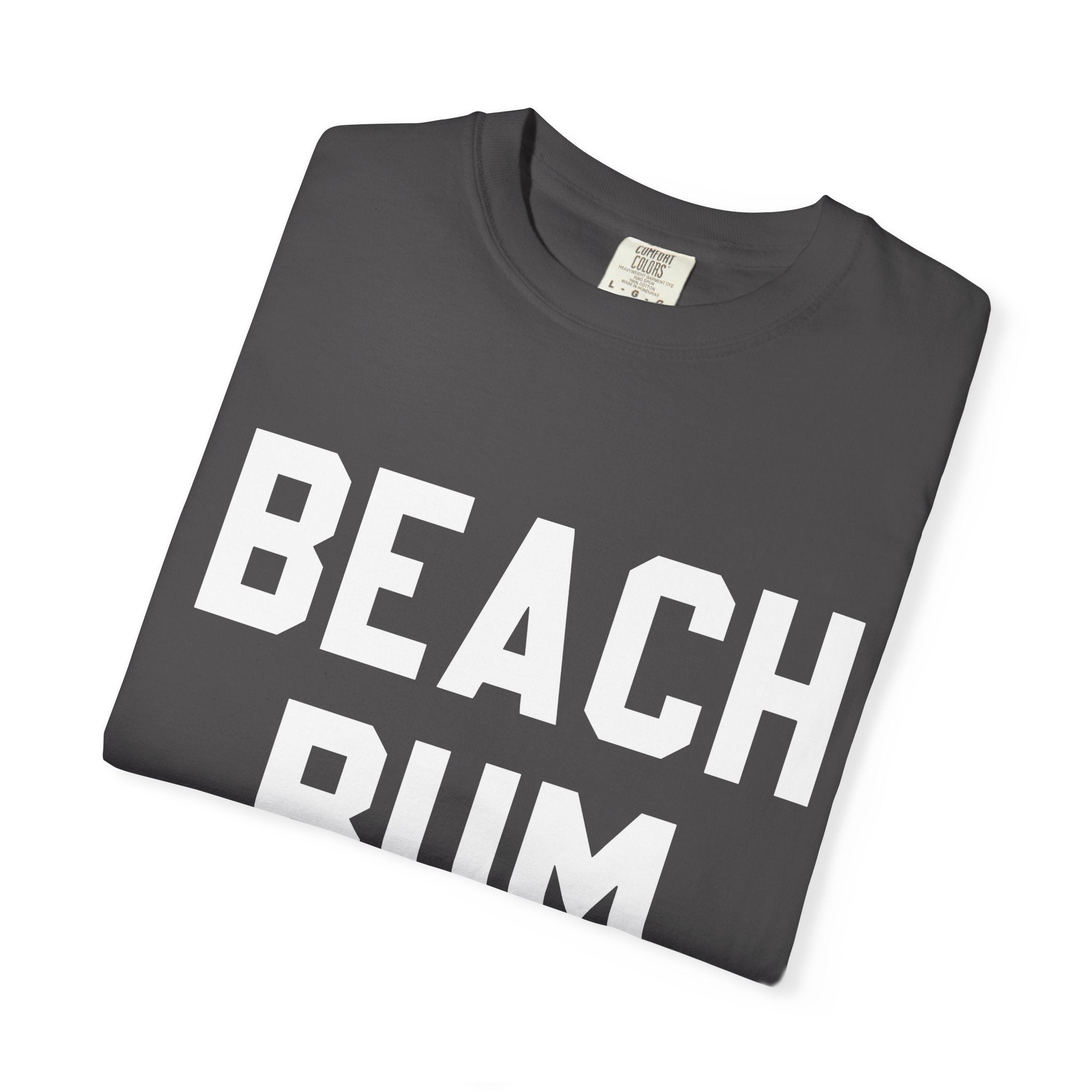 Beach Bum T-Shirt — Retro Bold Text Summer Tee