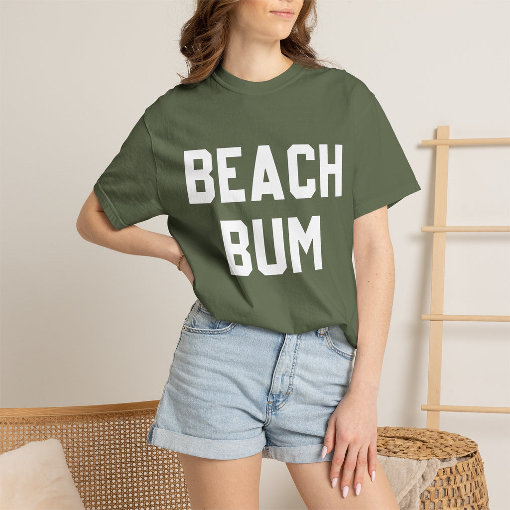 Beach Bum T-Shirt — Retro Bold Text Summer Tee