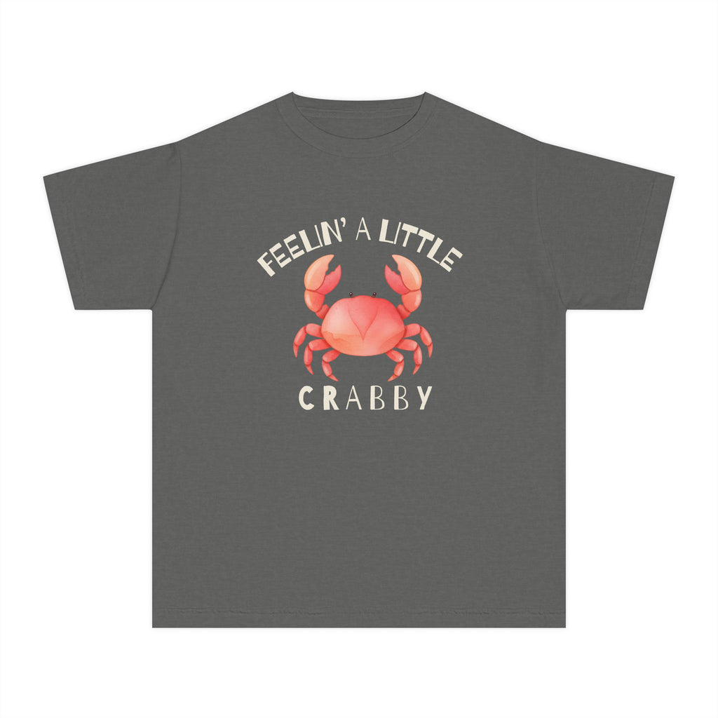 Youth T‑Shirt — "Feelin' A Little Crabby" Cute Crab Graphic Tee