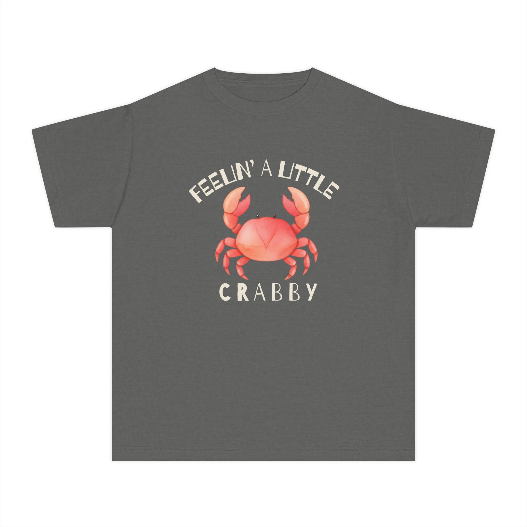 Youth T‑Shirt — "Feelin' A Little Crabby" Cute Crab Graphic Tee