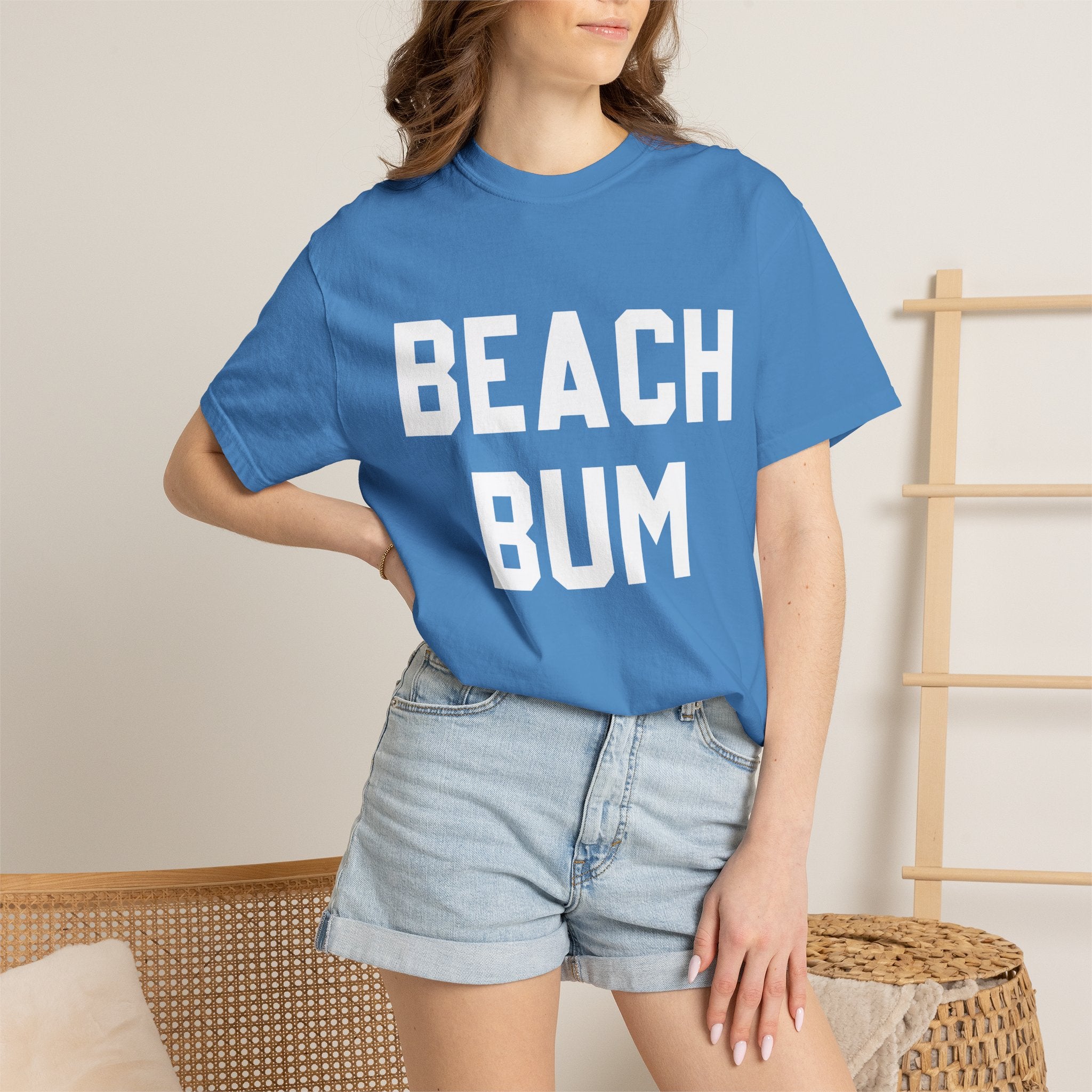 Beach Bum T-Shirt — Retro Bold Text Summer Tee