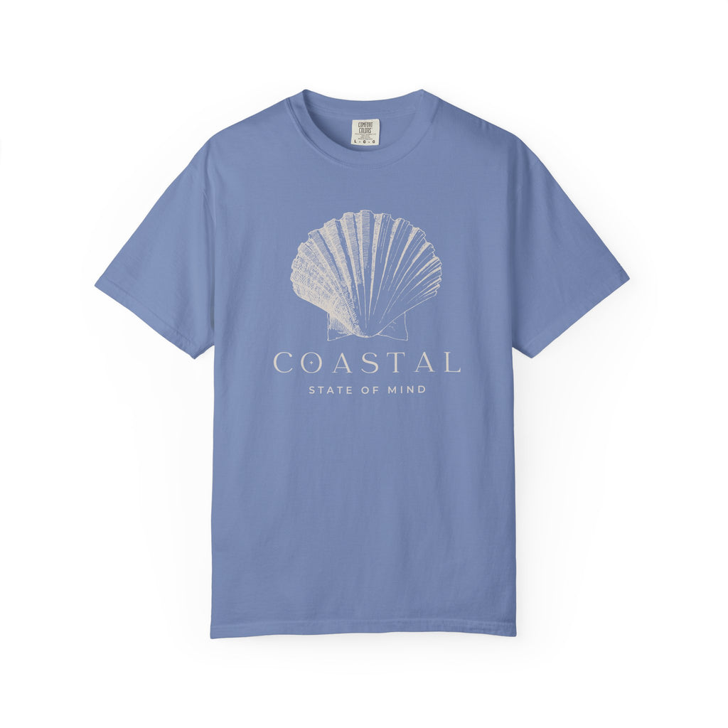 Coastal Shell T-Shirt — Subtle Seashell Graphic Tee