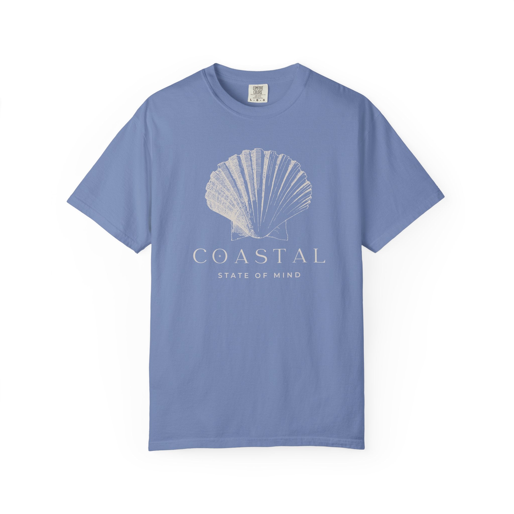 Coastal Shell T-Shirt — Subtle Seashell Graphic Tee