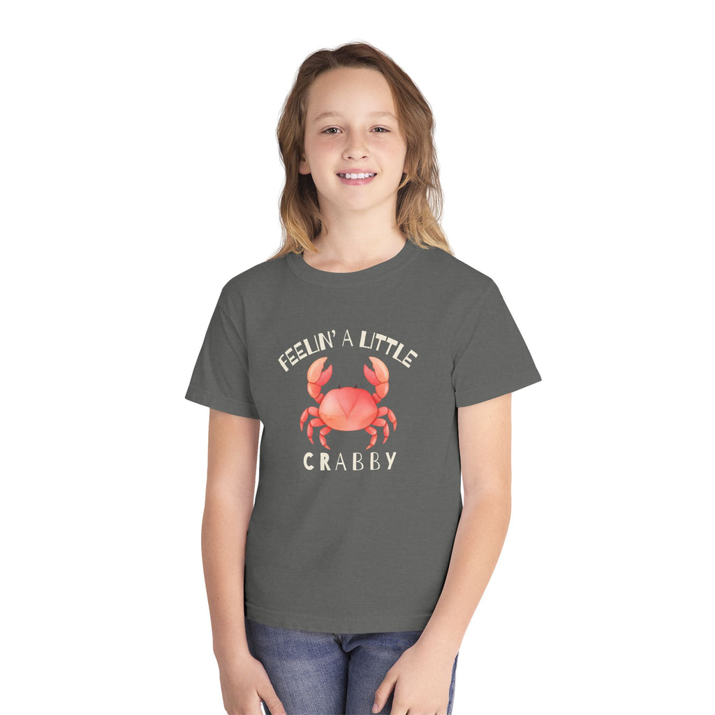 Youth T‑Shirt — "Feelin' A Little Crabby" Cute Crab Graphic Tee
