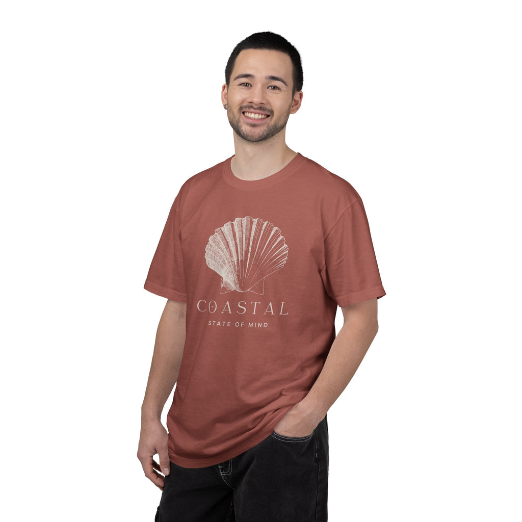 Coastal Shell T-Shirt — Subtle Seashell Graphic Tee