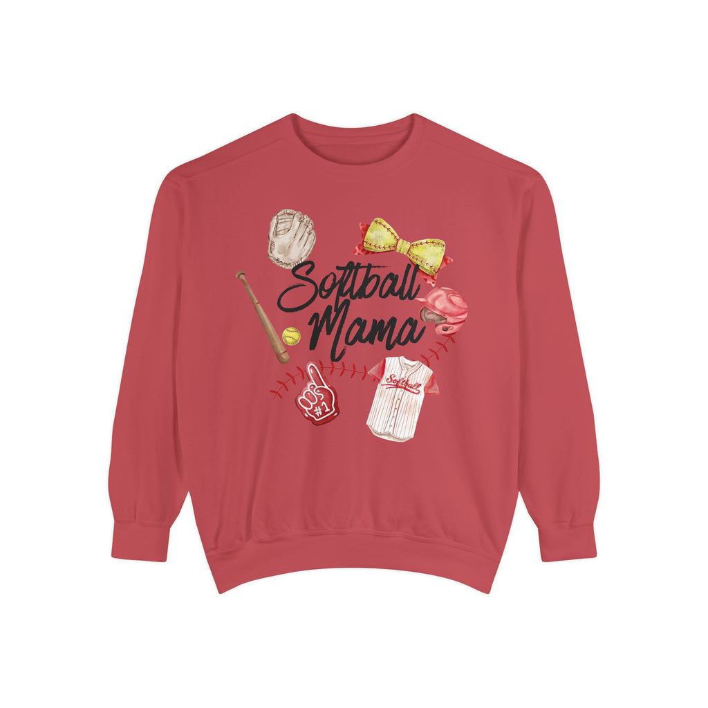 Softball Mama Vintage Sweatshirt