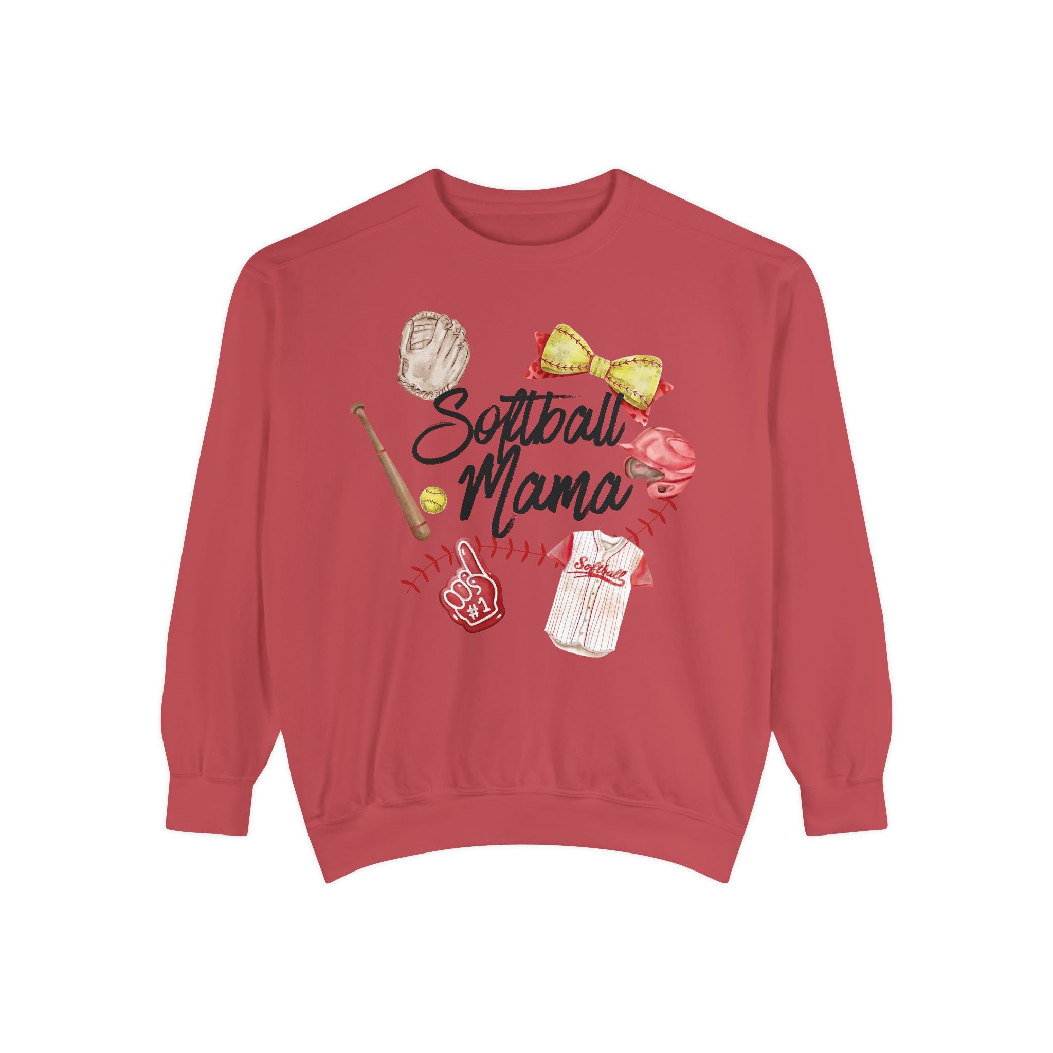 Softball Mama Vintage Sweatshirt