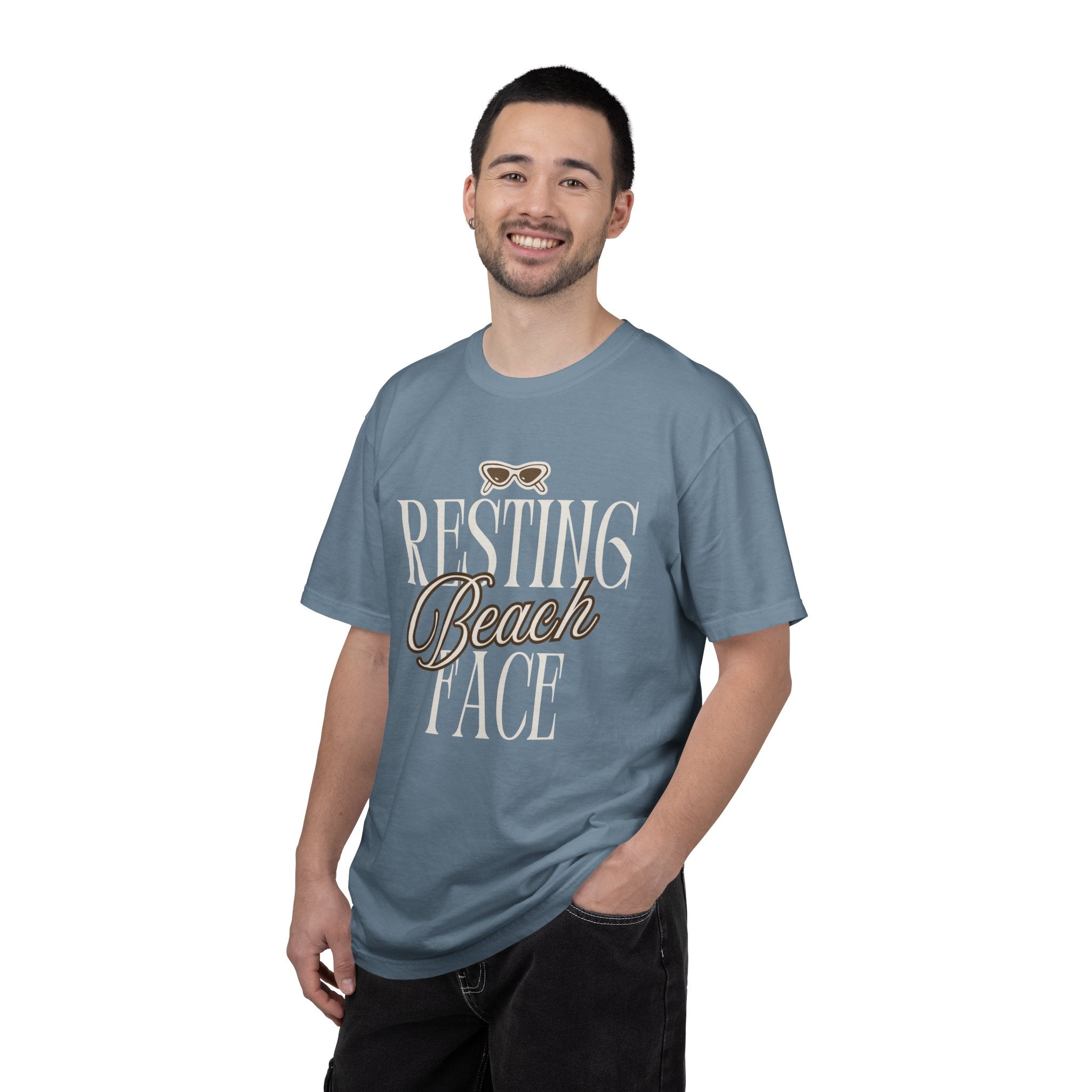 Resting Beach Face Vintage Wash T-Shirt