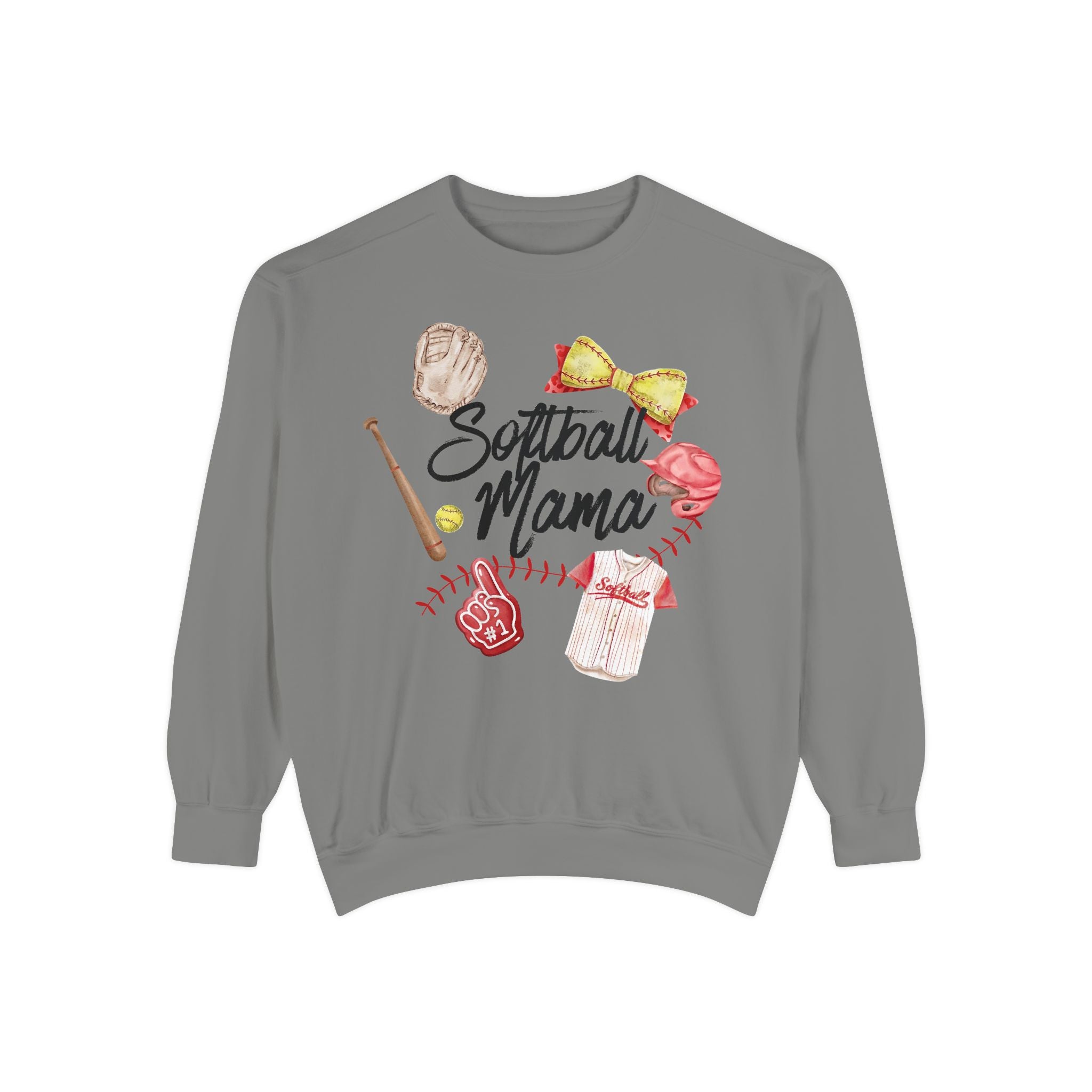 Softball Mama Vintage Sweatshirt