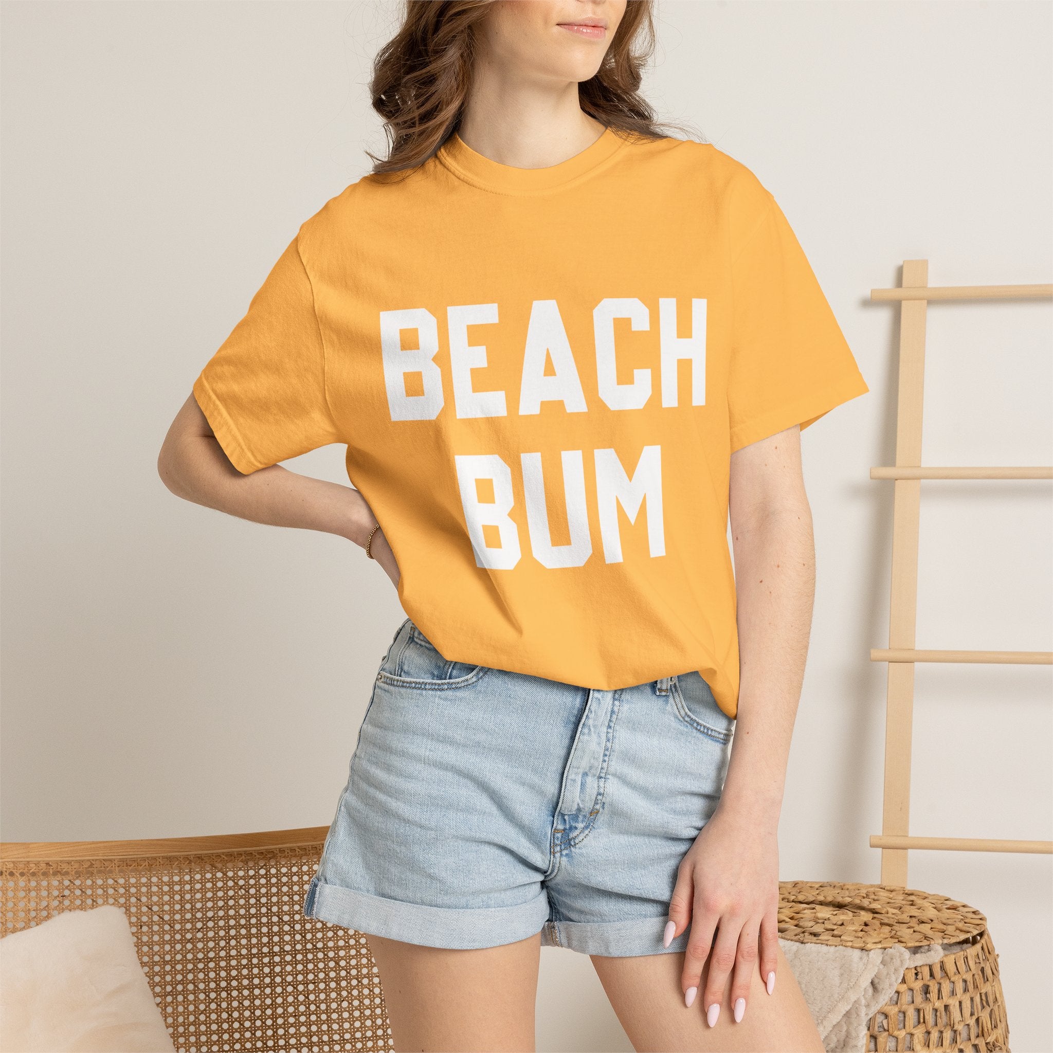 Beach Bum T-Shirt — Retro Bold Text Summer Tee