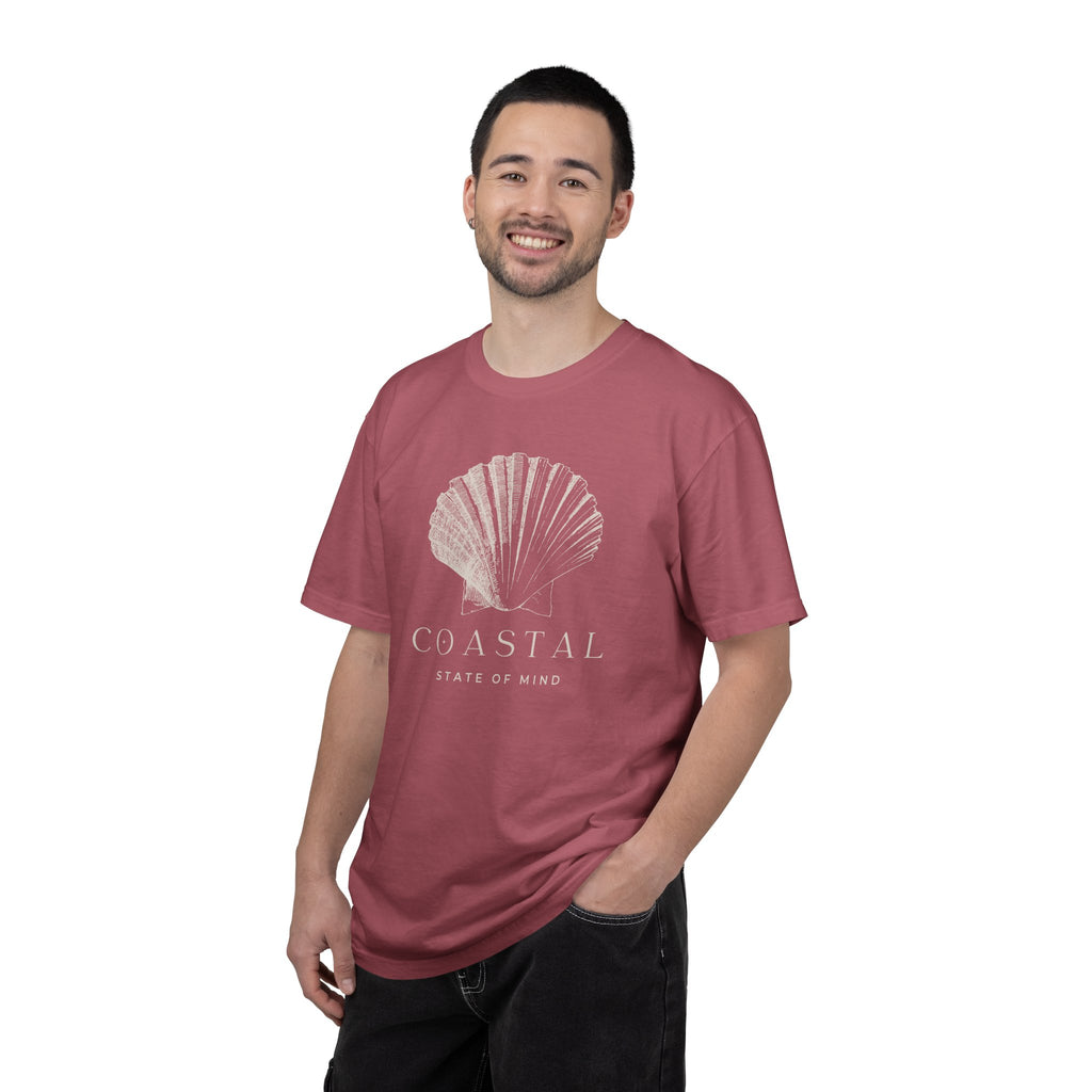 Coastal Shell T-Shirt — Subtle Seashell Graphic Tee