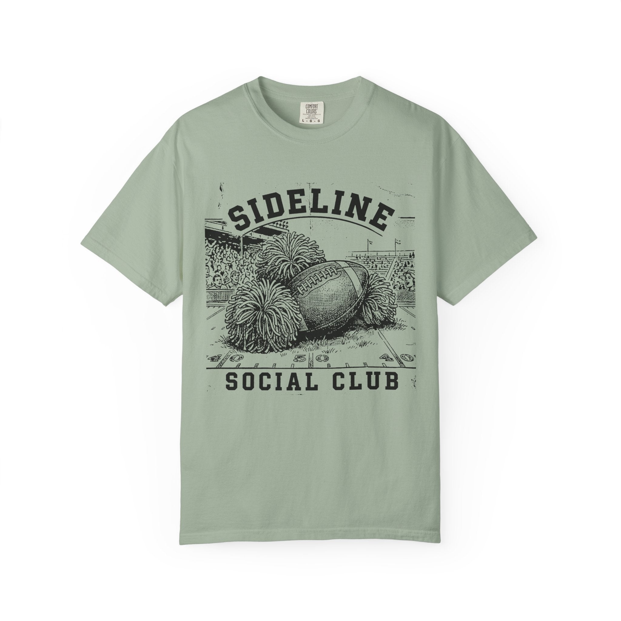 Sideline Social Club Football & Pom-Poms T-Shirt