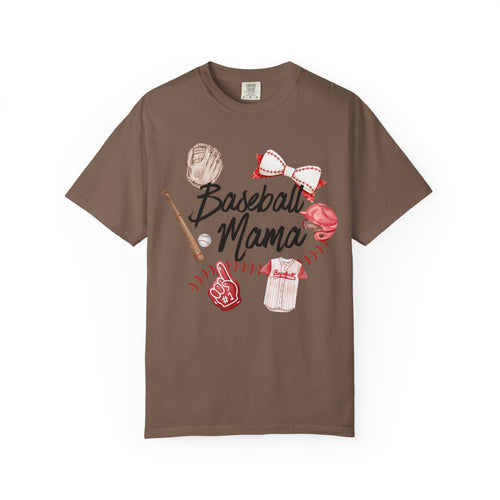 Baseball Mama T-Shirt — Soft Garment-Dyed Tee